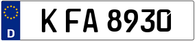 Trailer License Plate